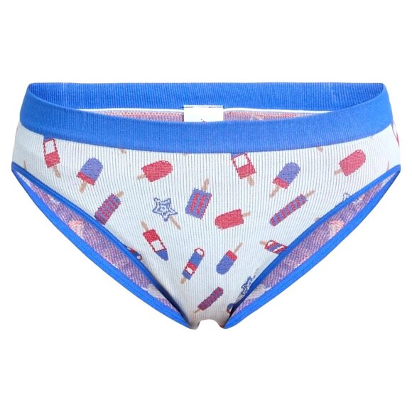 WAY TO GO S (4-6) Celebrate Patriotic 3 Pack Seamless Hipster Panties Stars NWT - Picture 2 of 6